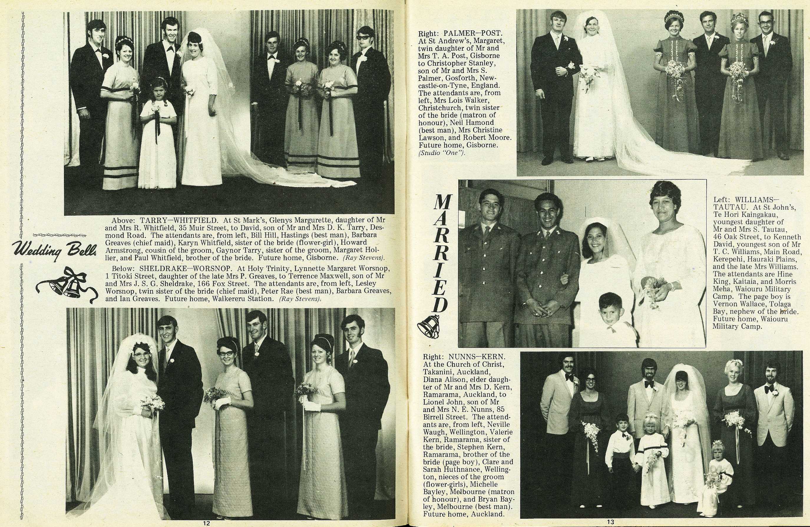 Married - Gisborne Photo News - No 203 : May 19, 1971
