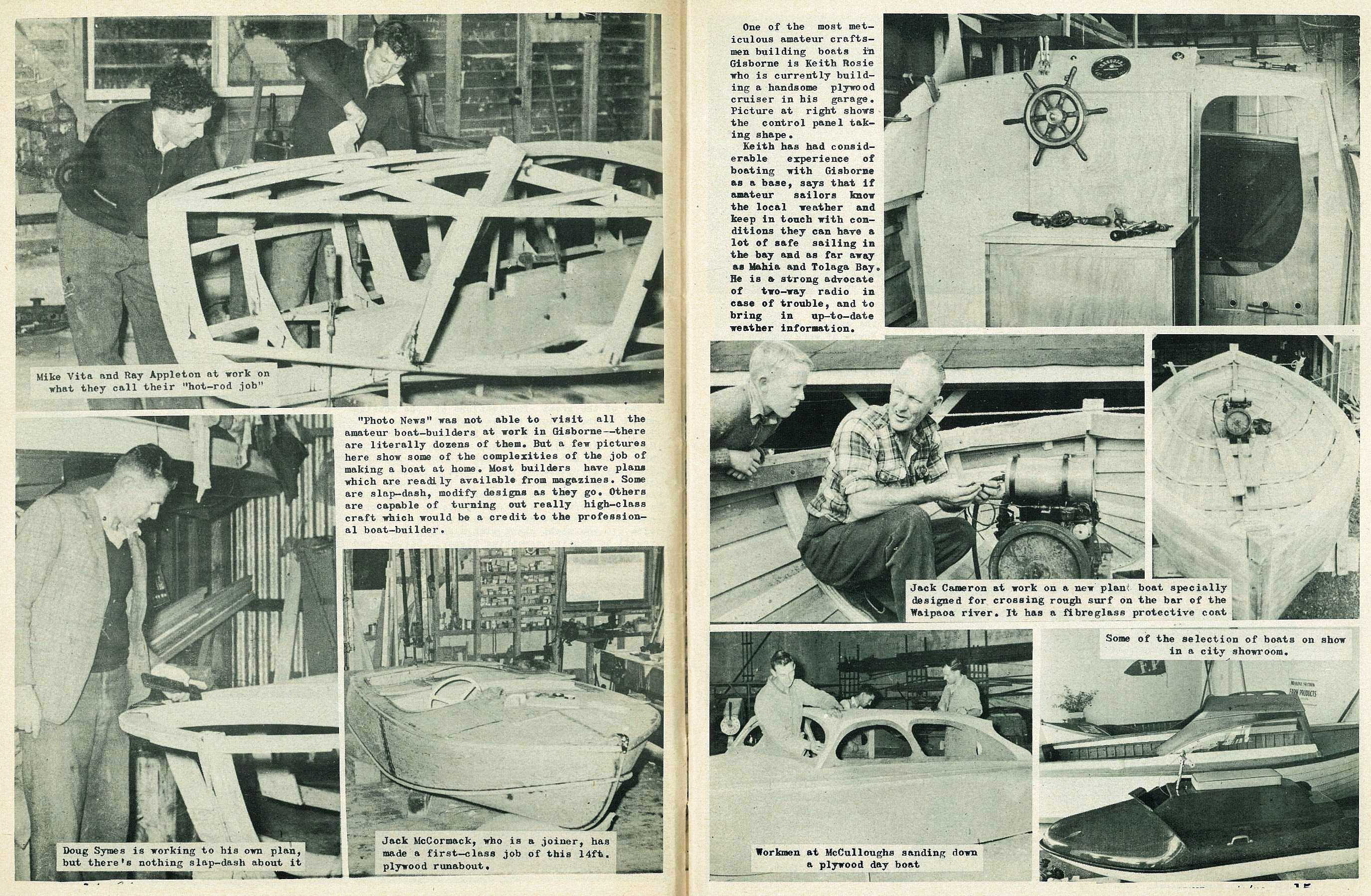 Boating Boom Gisborne Photo News No 39 September 19 1957